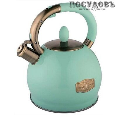 Backman BM-0701 Tiffany чайник со свистком, 3,0 л, сталь нержавеющая