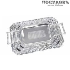 KING Hoff KH-4742 подносы в наборе, сталь нержавеющая, 435×300, 355×250, 292×202 мм, стальной 3 пр.