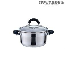 KING Hoff KH-4345 кастрюля с крышкой 4 л, Ø220 мм, сталь нержавеющая, многослойное дно