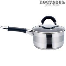 KING Hoff KH-1255 ковш с крышкой 1,5 л, сталь нержавеющая, Ø160 мм, многослойное дно, 2 пр.