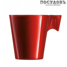 Luminarc Flashy Expresso H4412 чашка для эспрессо, 80 мл, стекло упрочненное, красный, Франция