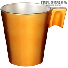 Luminarc Flashy Longo J7274 кружка, 220 мл, стекло упрочненное, золотой, Франция