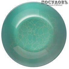 Luminarc Fleurs De Bach L8284 тарелка глубокая, стекло упрочненное, цвет зеленый, Ø200 мм, Франция 1 шт.