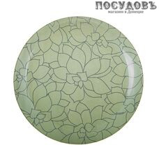 Luminarc Fleurs De Bach L8283 тарелка десертная, стекло упрочненное, цвет зеленый, Ø205 мм, Франция 1 шт.