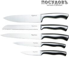 Alpenkok AK-2087 ножи в наборе (5 ножей; подставка), сталь нержавеющая, 6 пр.