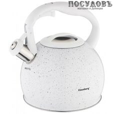 Klausberg KB-7265 чайник со свистком, 3,0 л, сталь нержавеющая