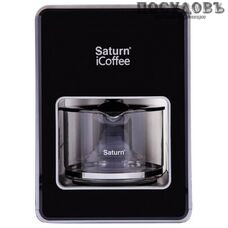 Saturn ST-CM7080 кофеварка капельная, 900 Вт, 1200 мл, цвет металлик с черным