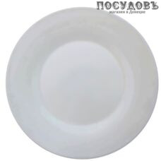 Luminarc Alizee L2582 тарелка обеденная, стекло упрочненное, цвет белый, Ø280 мм, Франция 1 шт.