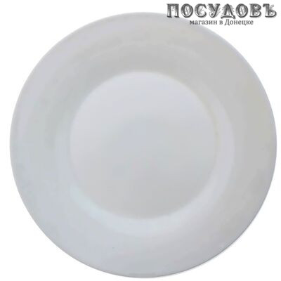 Luminarc Alizee L2582 тарелка обеденная, стекло упрочненное, цвет белый, Ø280 мм, Франция 1 шт.
