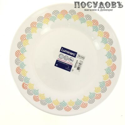 Luminarc Artificia P0556 тарелка десертная, стекло упрочненное, Ø190 мм, Франция 1 шт.