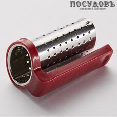 Webber BE-0454 бордовый, ситечко для заваривания, сталь нержавеющая, пластик, Россия 1 шт