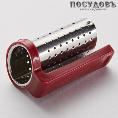 Webber BE-0454 бордовый, ситечко для заваривания, сталь нержавеющая, пластик, Россия 1 шт