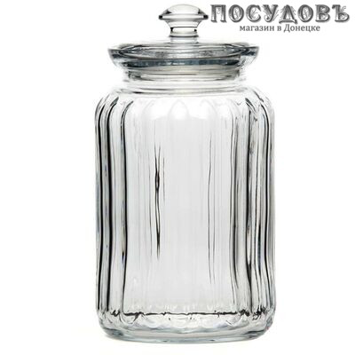 Pasabahce Viva 96393В банка для хранения с крышкой, Ø102×258 мм, 2500 мл, стекло, Россия, в упаковке 1 шт.