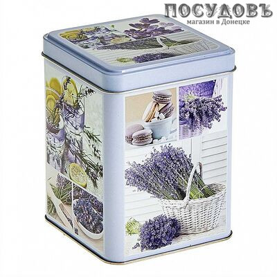 РФЖУ Лаванда 3 086-01899 банка для хранения с крышкой, 860 мл, жесть, 1 шт.