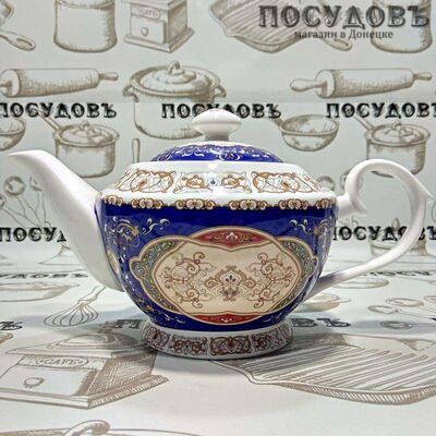 Коралл YQ1600/800 Восточный, чайник заварочный, 800 мл, керамика, в упаковке 1 шт