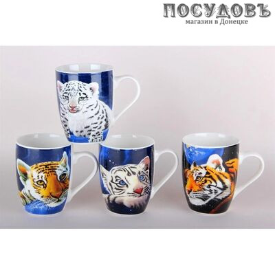 Коралл Тигры NY22L кружка, 340 мл, фарфор