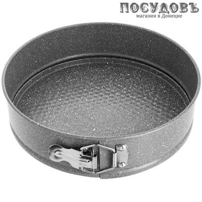 Webber Marble BE-4606N, круглая разъемная форма, стальная с мраморным антипригарным покрытием Ø260×70 мм, Россия, в пленке 1 шт.