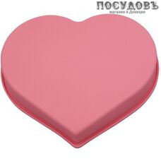 Alpenkok Love AK-6062S сердце форма для выпечки, силикон, 215×245×40 мм, цвет розовый