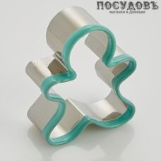 Webber Человечек BE-4350 форма для печенья, 50×40×20 мм, сталь нержавеющая, мятный цвет