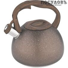 Alpenkok AK-520 чайник со свистком, 3,0 л, сталь нержавеющая, коричневый гранит Alpenkok AK-520 чайник со свистком, 3,0 л, сталь нержавеющая, коричневый гранит