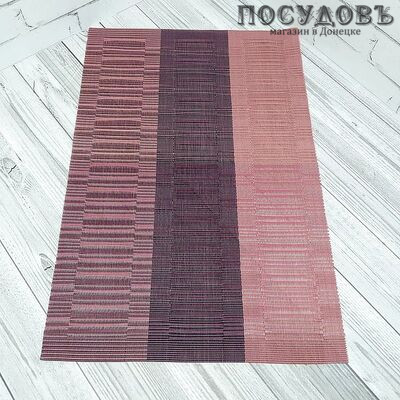 КНР 377-11 салфетка сервировочная, ПВХ 450×300 мм, цвет 3 цвета, 1 шт.