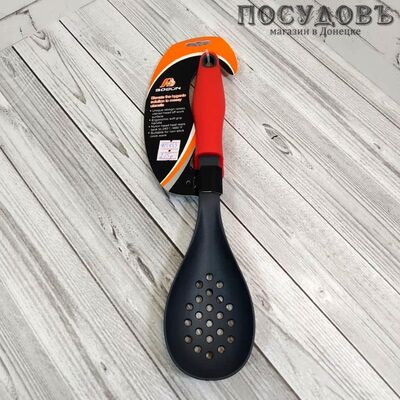 Boqun BY505-6, ложка-шумовка, 320 мм, нейлон, цвет микс