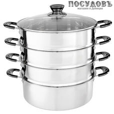 Webber BE-082 мантоварка-пароварка 7 л, сталь нержавеющая, Ø240 мм, однослойное дно