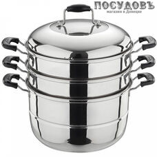 Webber BE-085 мантоварка-пароварка 11,0 л, Ø280 мм, сталь нержавеющая, капсульное дно