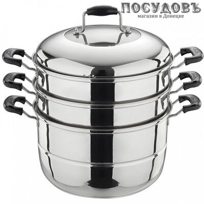 Webber BE-085 мантоварка-пароварка 11,0 л, Ø280 мм, сталь нержавеющая, капсульное дно