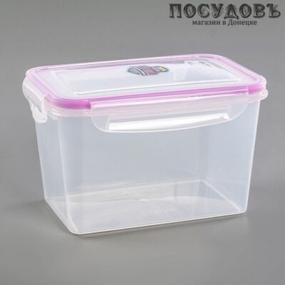 Violet 4627106338514 контейнер с герметичной крышкой, полипропилен, 140×200×125 мм, 2100 мл