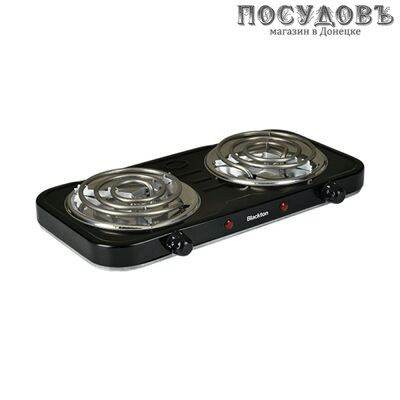 Blackton Bt HP206B плита электрическая, 2-конфорочная, 2000 Вт, эмалированное покрытие, цвет черный