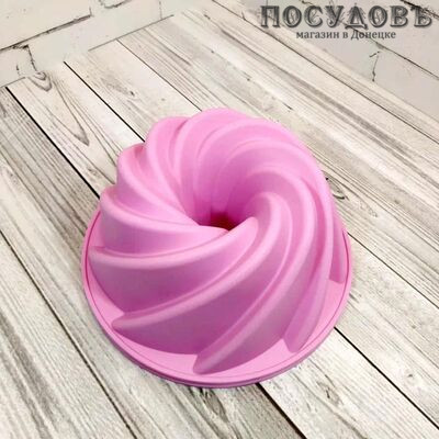 КНР FY-0130 форма для выпечки кекса, силикон термостойкий, Ø230×80 мм, микс
