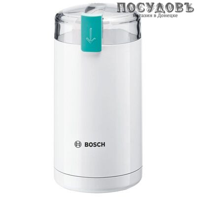 Bosch MKM6000 кофемолка электрическая белая, 180 Вт, 75 г, Словения, гарантия 1 год