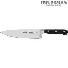 Tramontina Century TR-24011/108 нож поварской, сталь нержавеющая 1.4110 KRUPP 197 мм, поликарбонатовая со стекловолокном рукоятка, цвет черный, Бразилия, в упаковке 1 шт.