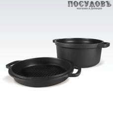 Maestro MR-4132 кастрюля с крышкой гриль 6,4 л, Ø320 мм, алюминий литой, антипригарное покрытие