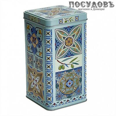 РФЖУ Итальянский декор 120-01902 банка для хранения, 165×85×85 мм, 1200 мл, жесть
