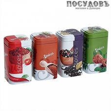 РФЖУ Сканди 024-01914 банки для хранения в наборе, 240 мл, жесть, 4 шт.