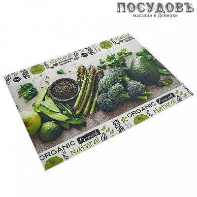 Zeraks Organic ДВ7-007 доска разделочная, материал стекло закаленное 300×400 мм