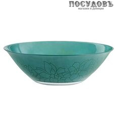 Luminarc Fleurs De Bach N0489 салатник, стекло упрочненное, цвет зеленый, Ø270 мм, Франция 1 шт.