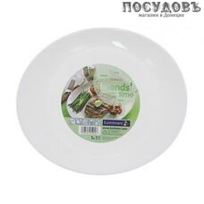 Luminarc Friends Time J4651 блюдо овальное, стекло упрочненное, цвет белый, Ø300 мм, Франция 1 шт.