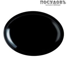 Luminarc Friends Time N2177 блюдо овальное, стекло упрочненное, цвет черный, Ø300 мм, Франция 1 шт.