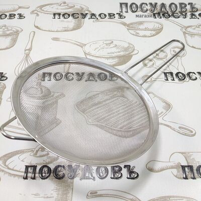 КНР YC-008-22 сито с ручкой, Ø220 мм, сталь нержавеющая, 1 шт.