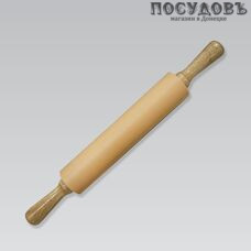 Maestro MR1585, скалка силиконовая вращающая, 430×50 мм, дерево, сталь нежравеющая, силикон