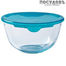 Pyrex Prep & Store 180P000 миска с пластиковой крышкой, стекло жаропрочное, 2000 мл, 2 пр.