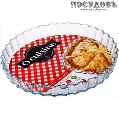 O Cuisine 803BC00/1048 форма для запекания, стекло жаропрочное, Ø270×40 мм