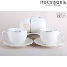 Коралл Снежная королева TC69G-12G набор чайный, фарфор, в упаковке 12 пр.