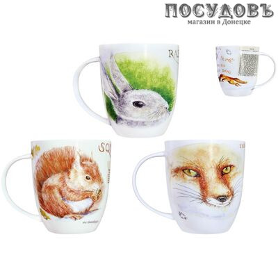 Коралл Animals YQ2081-4 кружка, 420 мл, фарфор 1 шт.