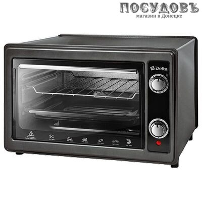 Delta D-0122 электрическая печь отдельностоящая 1300 Вт 37,0 л, без гриля, без конфорок, черный