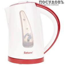 Saturn ST-EK8425white with burgu электрочайник, 2200 Вт, 1700 мл, пластик термостойкий