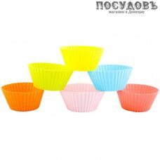 Mallony Roseo 7236 форма для выпечки кексов, силикон, 70×45×35 мм, микс, 6 шт. Mallony Roseo 7236 форма для выпечки кексов, силикон, 70×45×35 мм, микс, 6 шт.